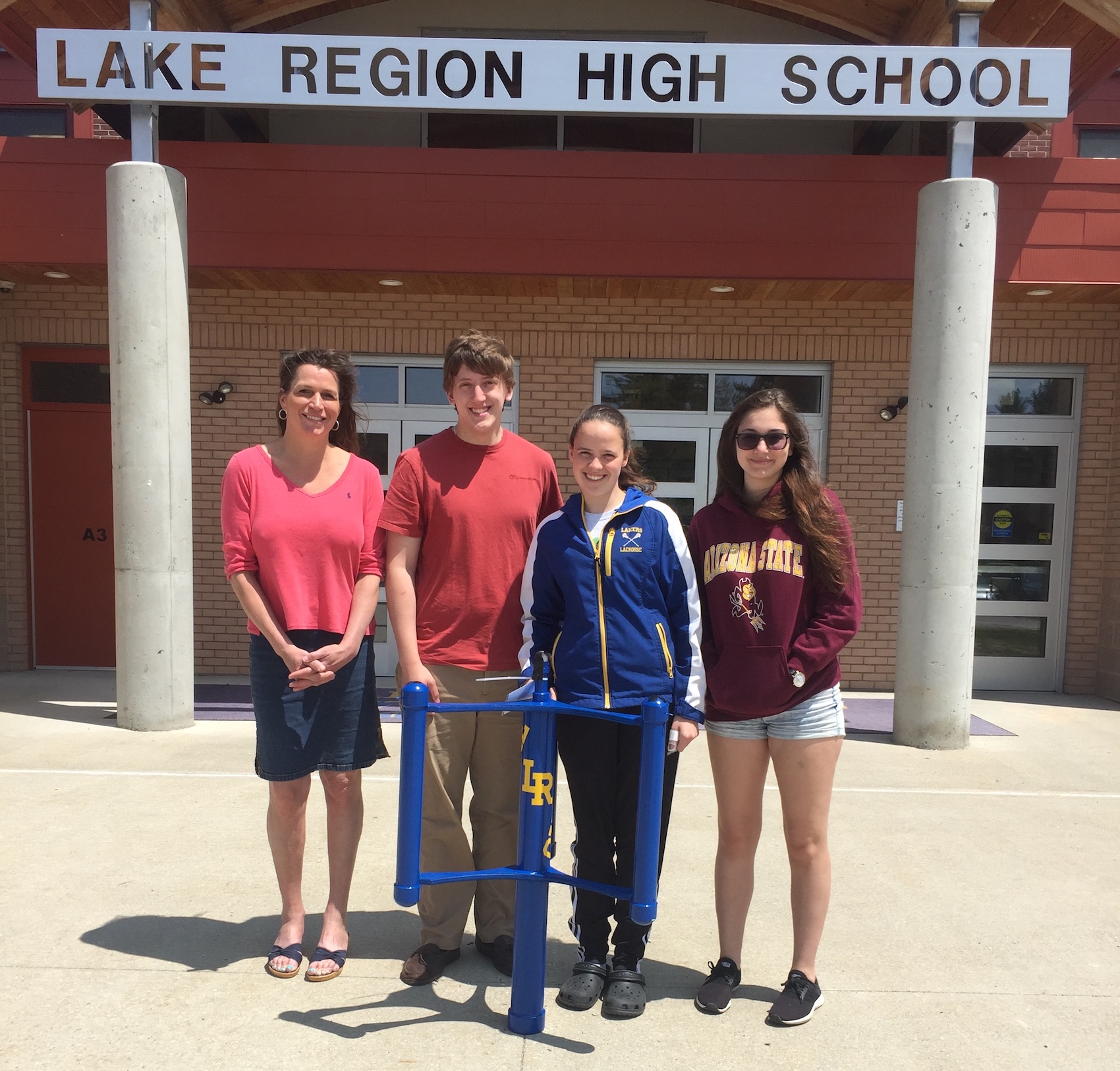 Photo of the winner of the Windstorm Challenge, the Lakes Region High School