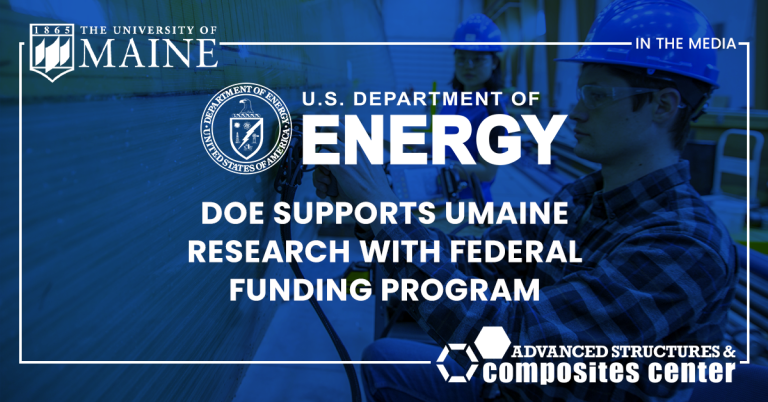DOE Supports UMaine Research with Federal Funding Program